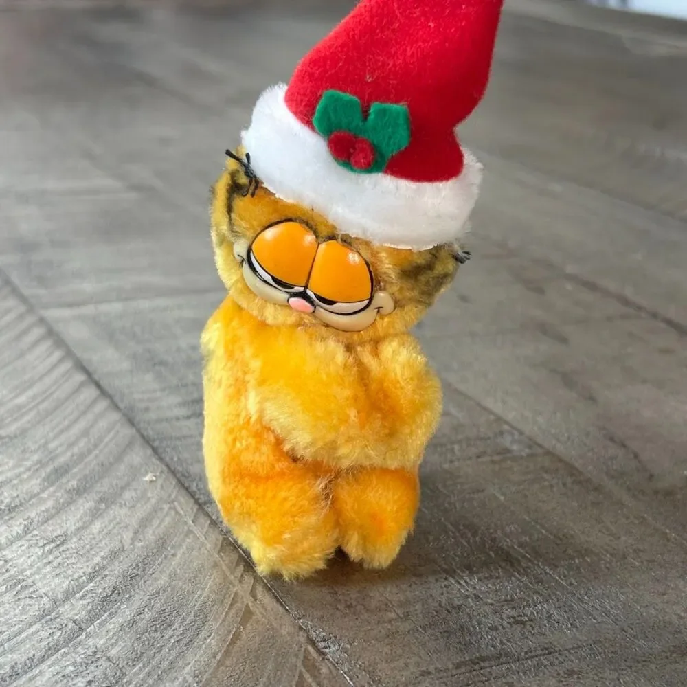 1981 Garfield Christmas Clip-On Dakin 3.5